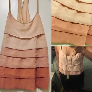 LC Lauren Conrad Tiered Chiffon Tank